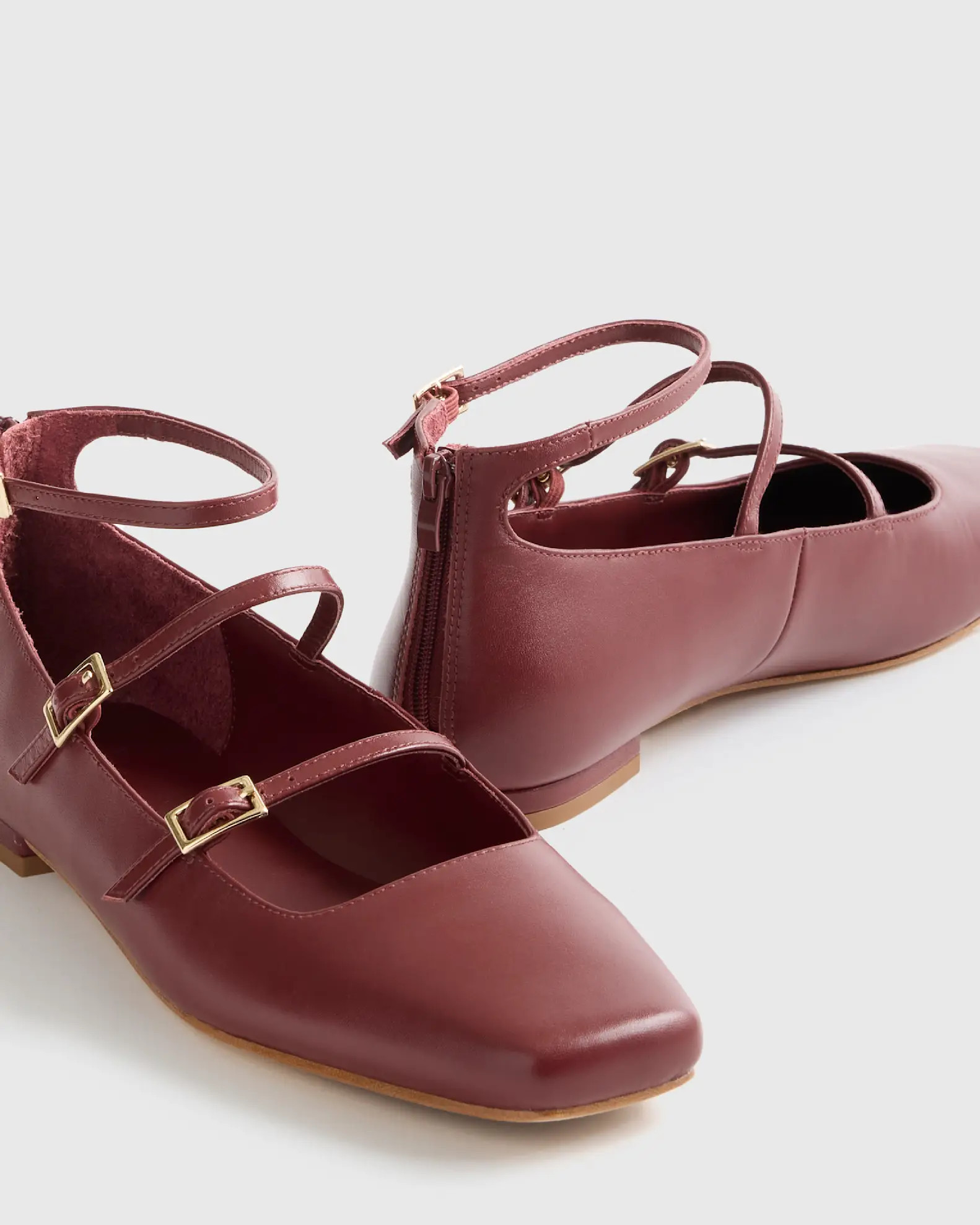 Italian Leather Strappy Ballet Flat | Quince