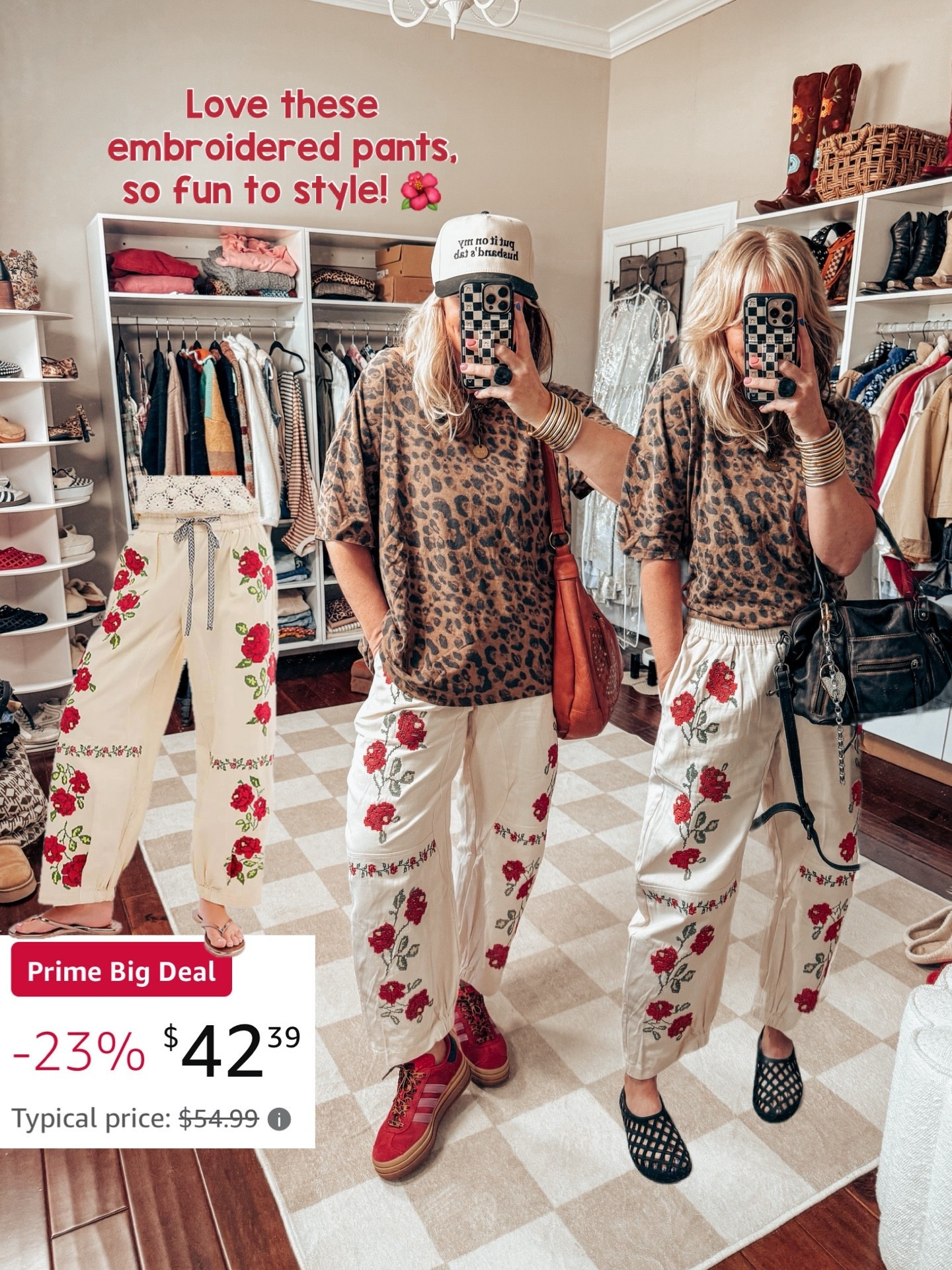 These pants are so fun! I love the fit and they also come in a blue embroidered flower too! I sized up on these to a large. 


#LTKOver40 #LTKSaleAlert #LTKFindsUnder50