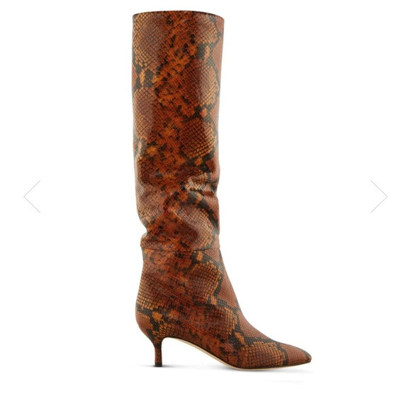 NEIL J RODGERS LEATHER SNAKESKIN EVA SLOUCH BOOT SIZE 5.5 | Poshmark