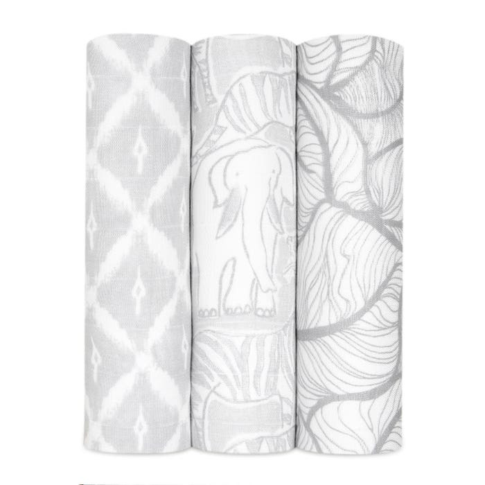 boutique silky soft swaddles 3 pack | aden + anais