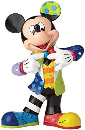Enesco Disney by Britto Mickey Mouse with Bling 90th Celebration, 10.5” Stone Resin Figurine, M... | Amazon (US)