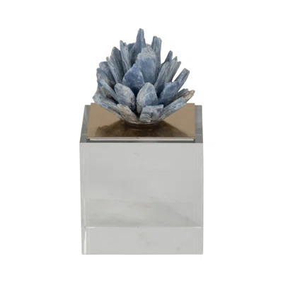 Mikail Glass Crystal Decorative Object with Marble Base - Modern Glam Accent for Home, Office, Bedroom, or Living Room | Wayfair North America