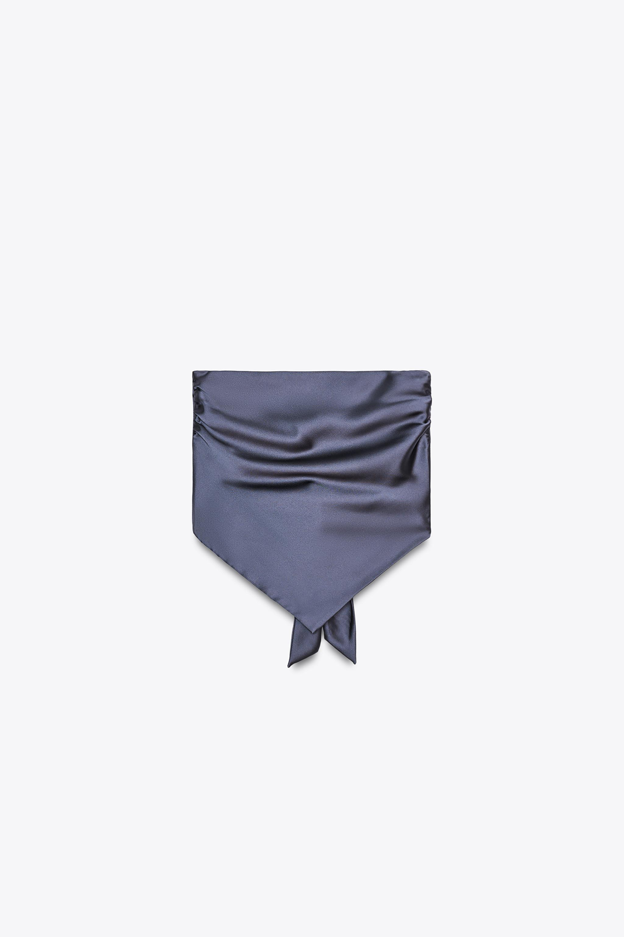 SATIN HALTER TOP | Zara US
