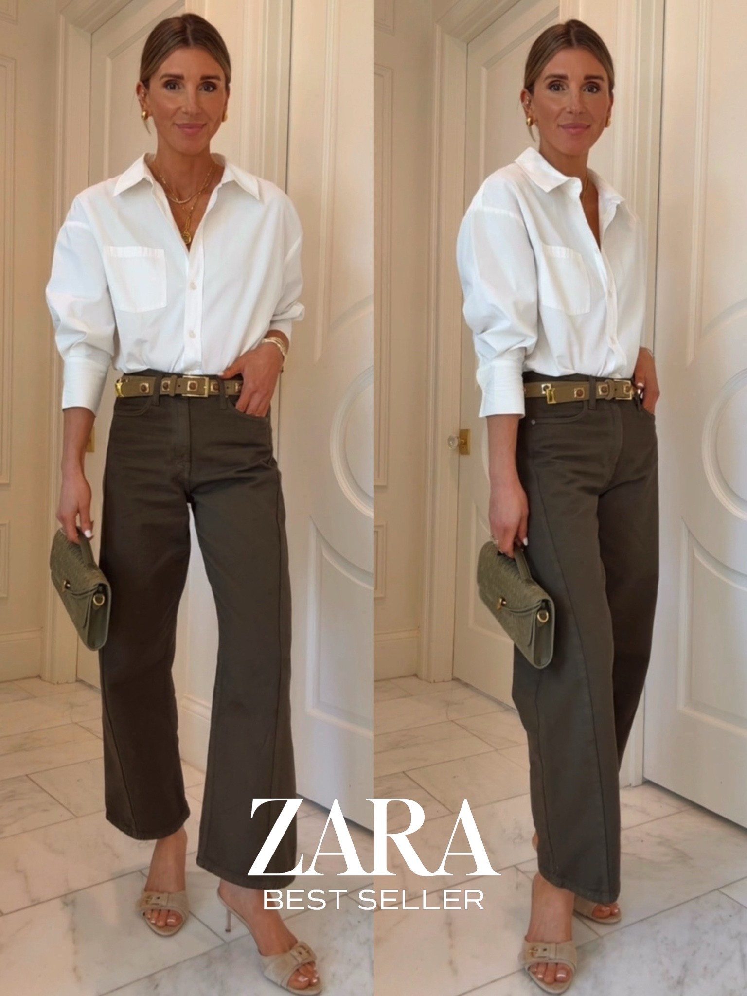 These Zara jeans are such a steal! I love the seam detail. I’m 5’7 wearing my true size 2.