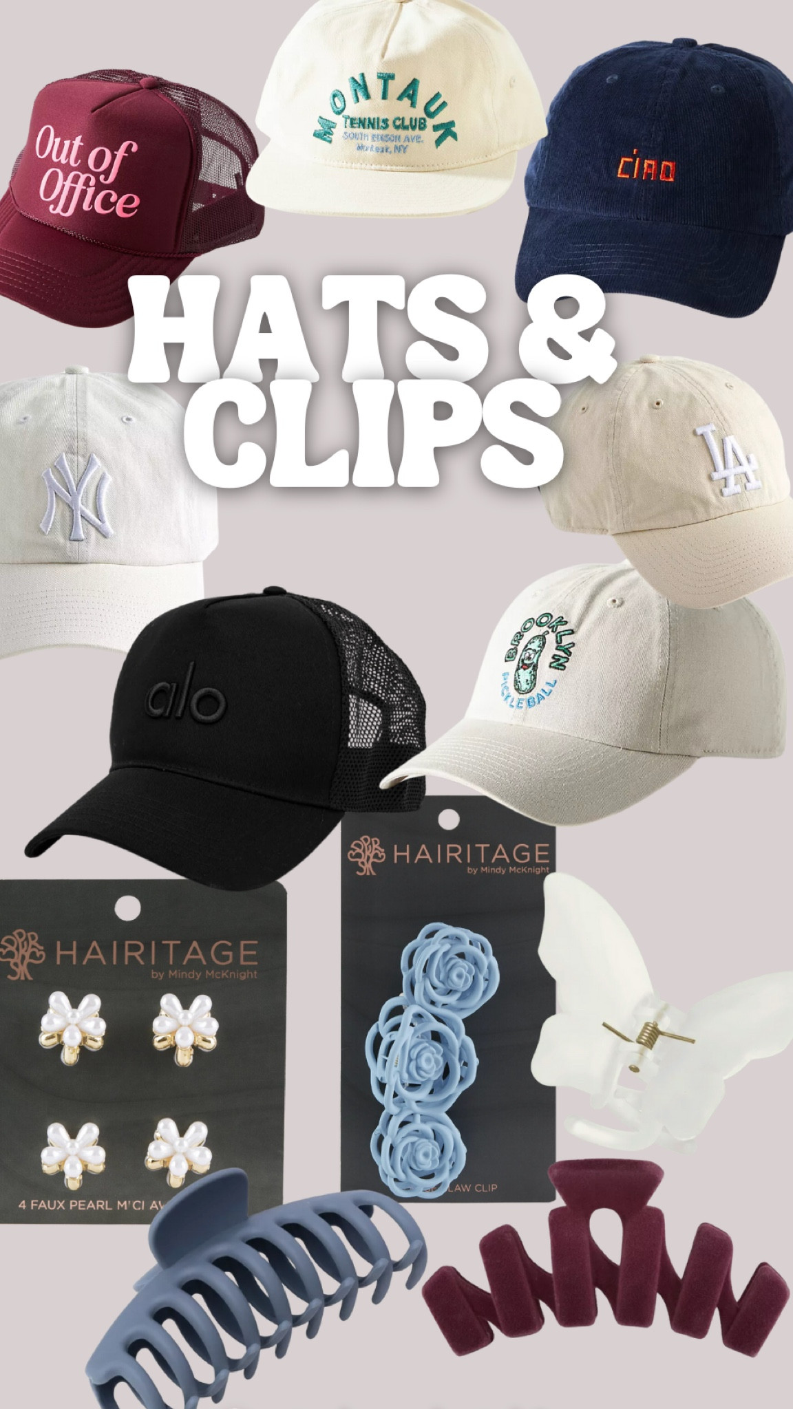If I’m on second or third day hair I’m usually grabbing a cake clip or hat to keep my hair covered up! I found some cute and aesthetic summer baseball caps and trucker hats plus sharing some of my favorite Hairitage clips from Walmart! 

#LTKStyleTip #LTKSummerSales #LTKBeauty