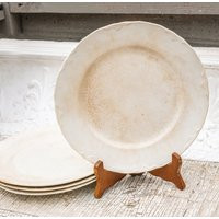 Amazingly Crazed Ironstone Plates, Antique White With Amazing Stains, Perfect To Stack Or Display in | Etsy (US)