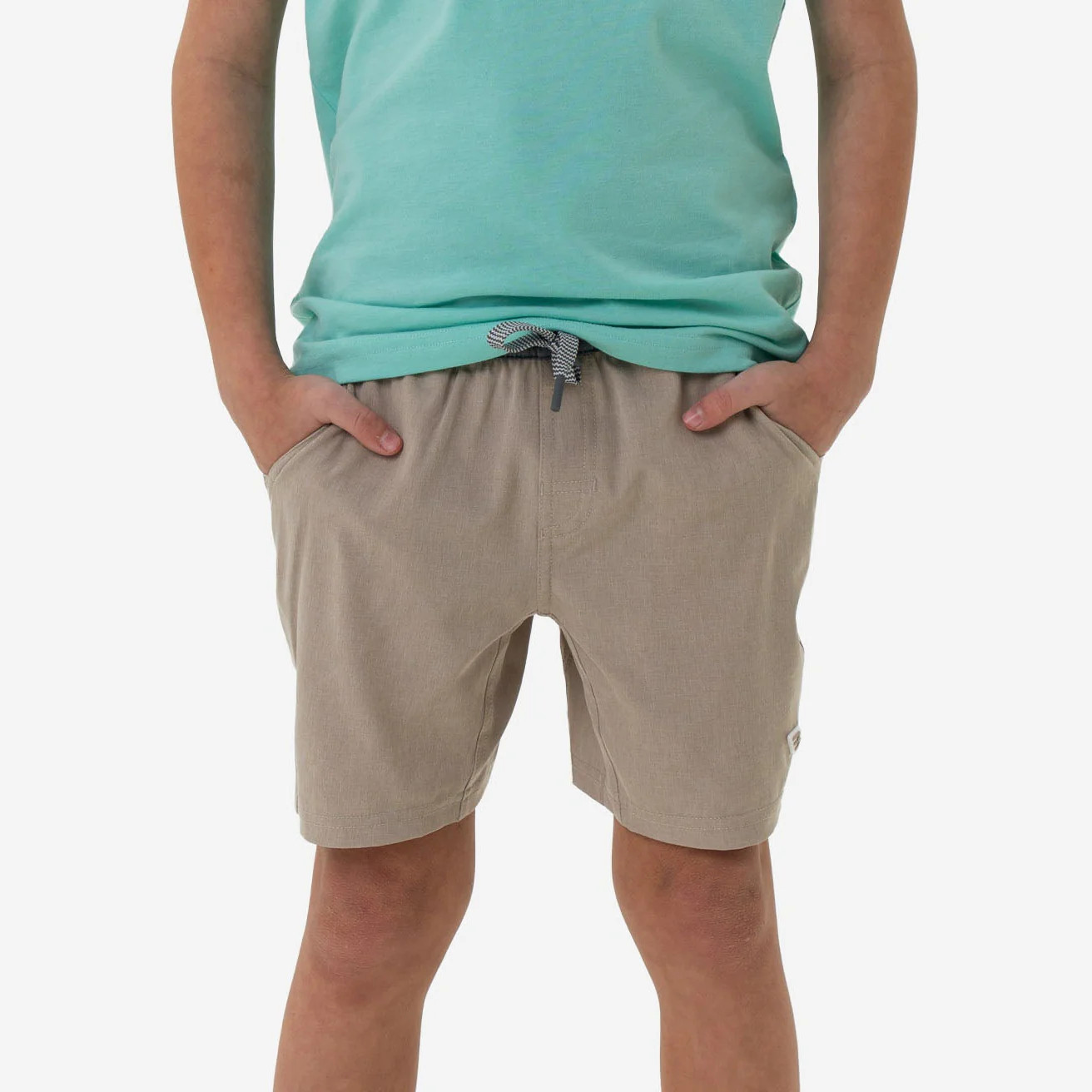 Youth Heather Khaki Athletic Short - Venado Liner | BURLEBO | BURLEBO