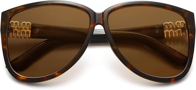 Trendy Oversized Sunglasses for Women Retro Big Chunky Square Butterfly Sun Glasses Shades UV Pro... | Amazon (US)