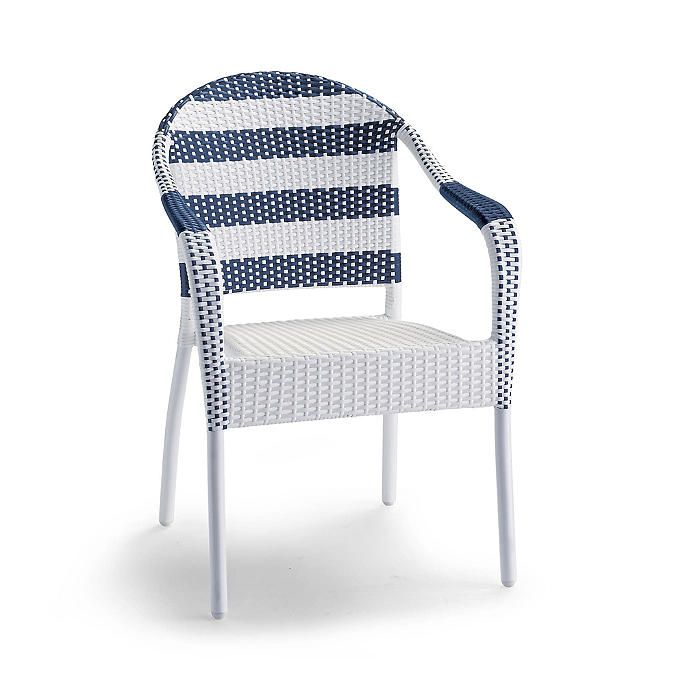 Cafe Curved Back Stacking Chairs, Set of Four | Frontgate | Frontgate