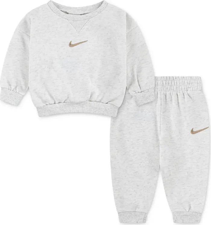 Nike Essential Fleece Crewneck Sweatshirt & Joggers Set | Nordstrom | Nordstrom