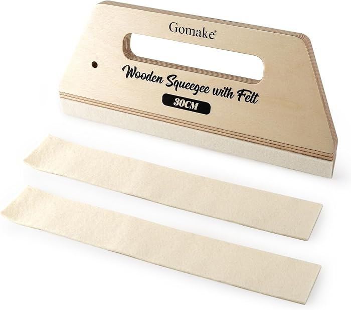 Wallpaper Smoothing Tool Large Wooden Squeegee with Felt Edge | Amazon (US)