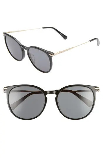 Longchamp Roseau 54mm Round Sunglasses in Black/Green at Nordstrom Rack | Nordstrom Rack