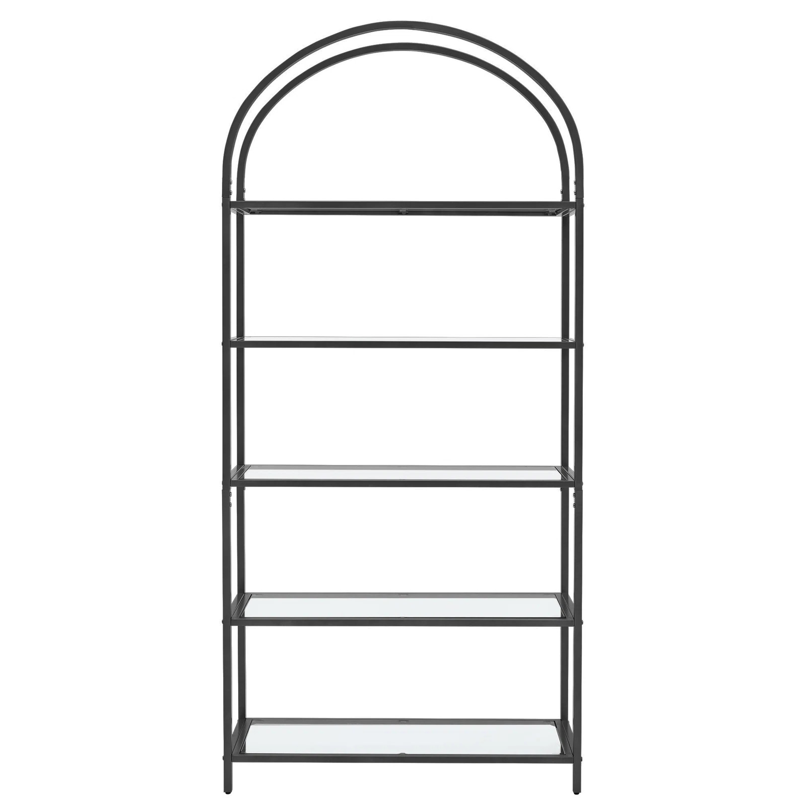 Black Mcandrew 72.2'' H x 32.7'' W Steel Etagere Bookcase | Wayfair North America
