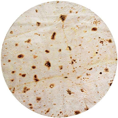 CASOFU Tortilla Blanket, Double Sided Giant Flour Tortilla Throw Blanket, Novelty Tortilla Blanke... | Amazon (US)