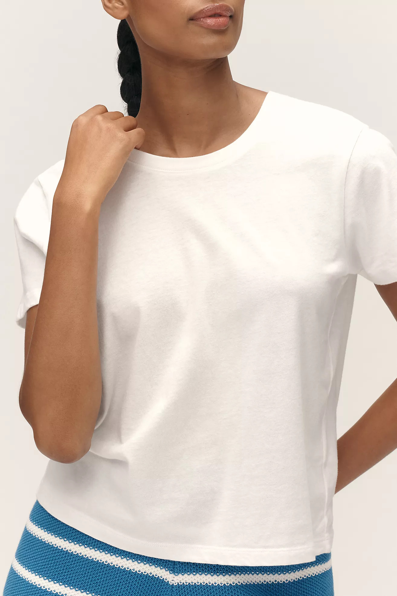 The Evelyn Perfect Cotton Tee | Anthropologie (US)