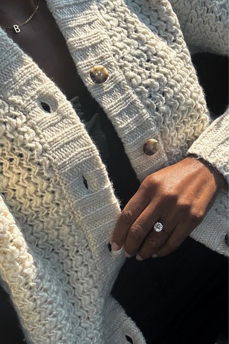 Cozy cardigan sweater from Madewell, color is Antique Cream, wearing a size small 🤎 

#LTKSeasonal #LTKworkwear #LTKstyletip