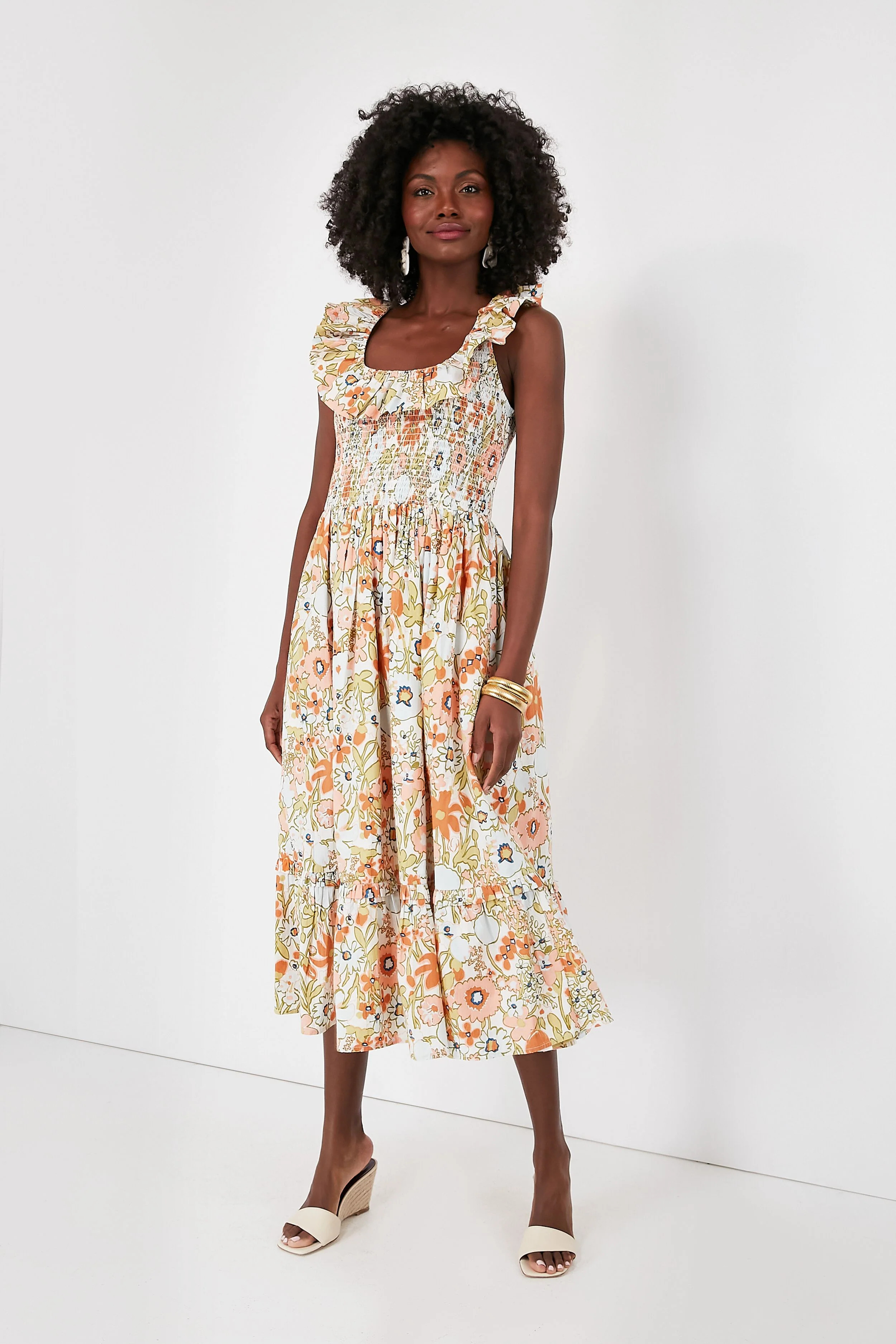 Retro Floral Zoe Midi Dress 
                Cleobella | Tuckernuck (US)