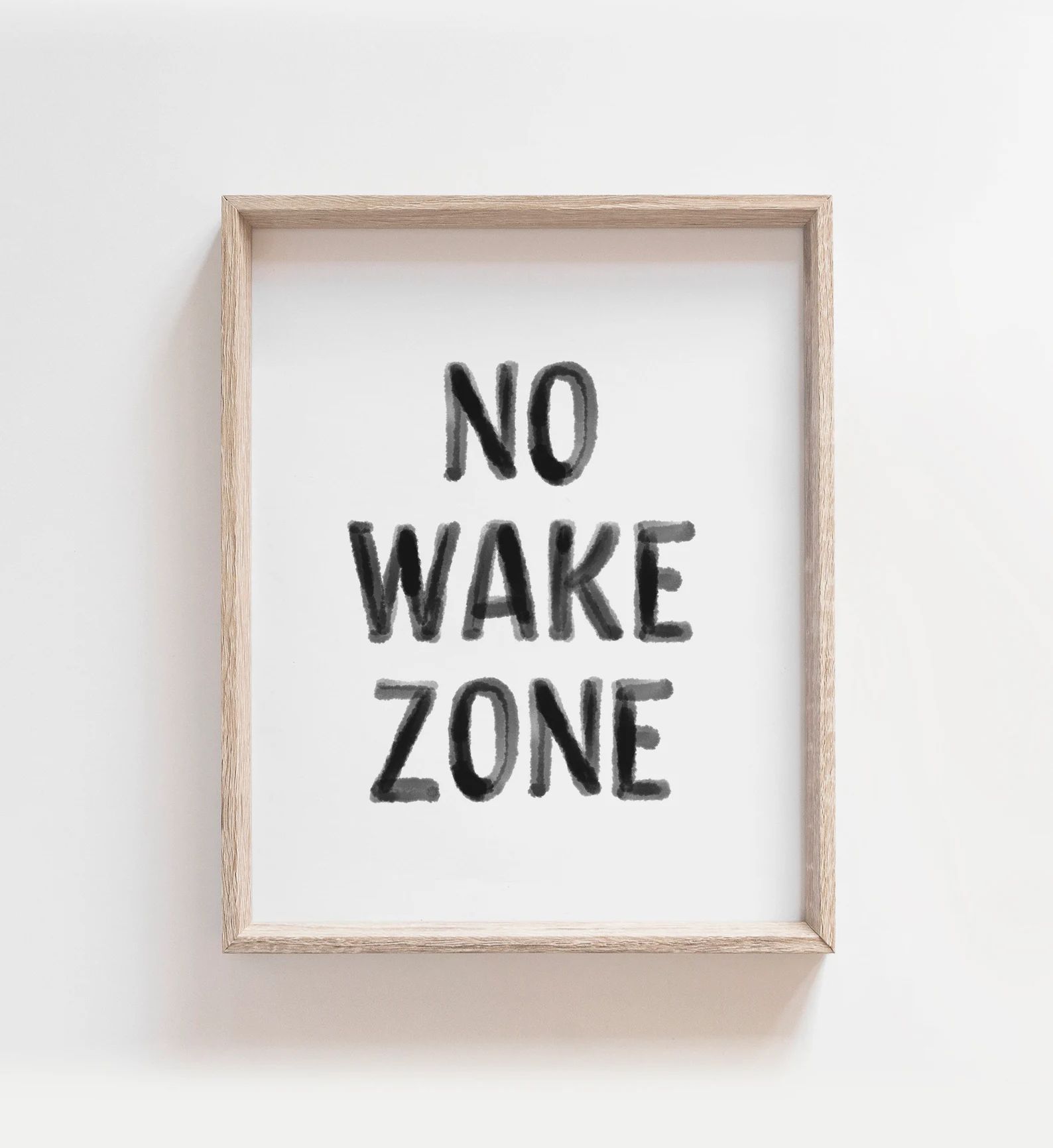 No Wake Zone Print Surf Nursery Decor Printable Quote Wall | Etsy | Etsy (US)