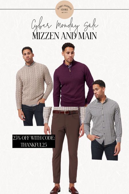Gift idea for hubby! Mizzen+Main 25% off today and their pieces do not disappoint! My husband loves their clothes 

#LTKCyberweek #LTKmens