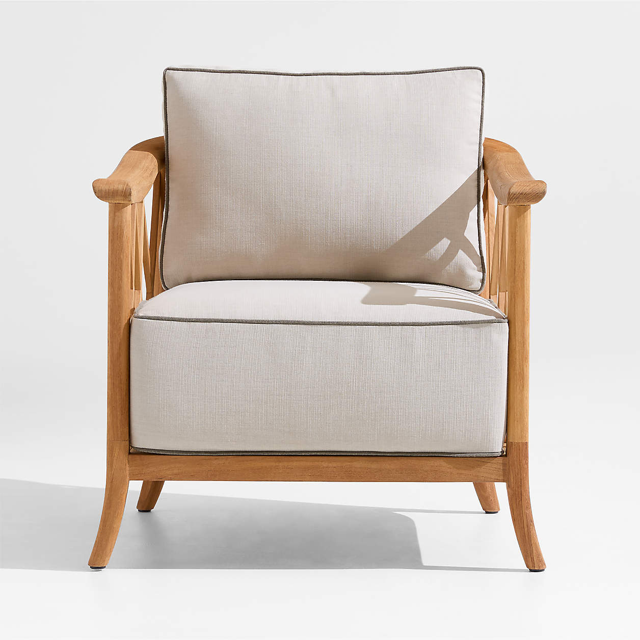 The Hartford Wood Outdoor Lounge Chair by Jake Arnold | Crate & Barrel | Crate & Barrel