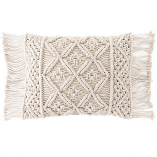 Pine Cone Hill Jala Macrame Decorative Pillow 12 in. x16 in. | Gracious Style