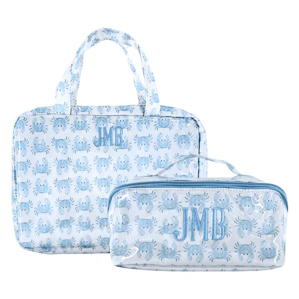 Coastal Clear Coated Travel Set | Sprinkled With Pink