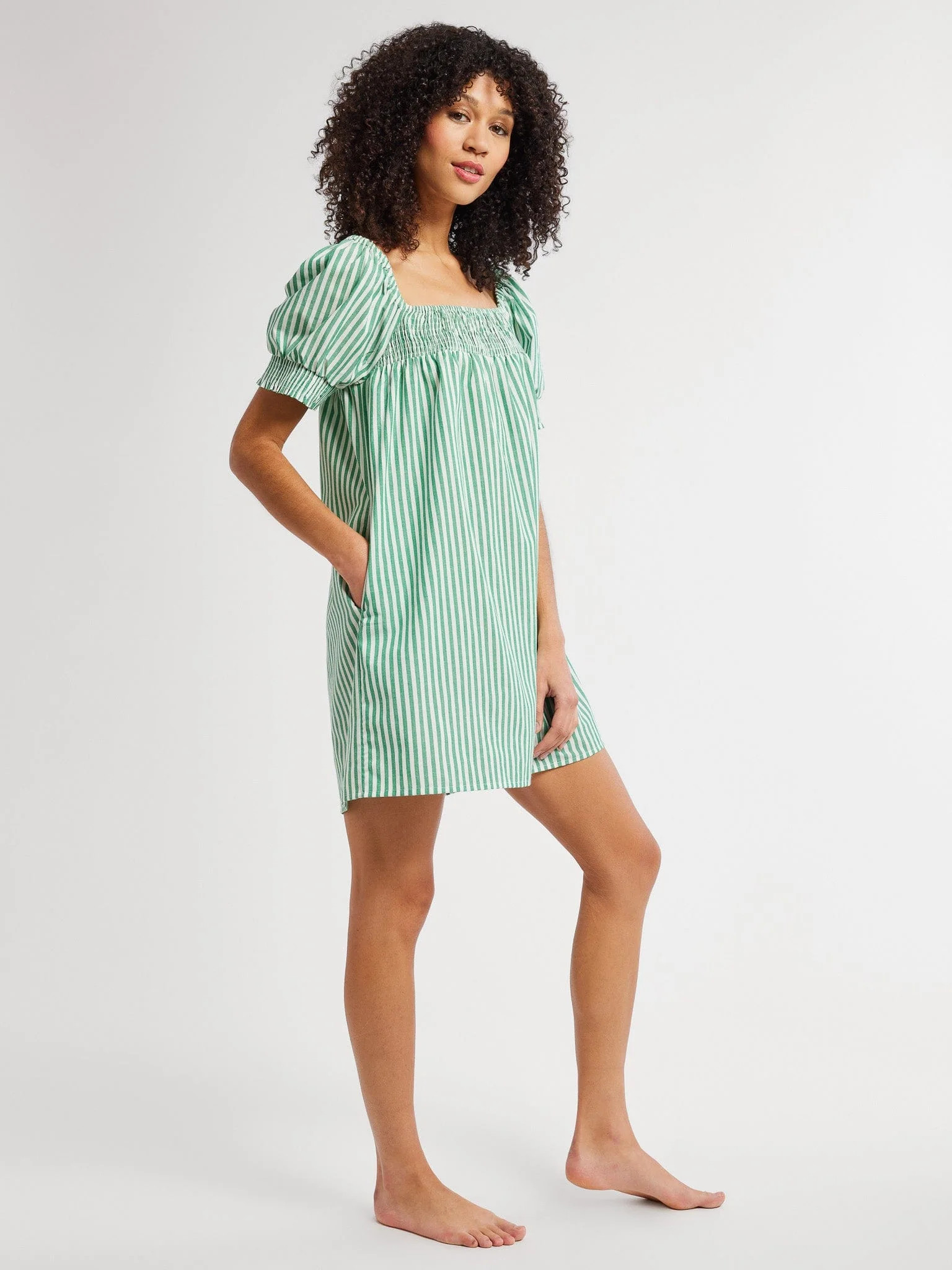 Jane Dress in Kelly Stripe | Mille