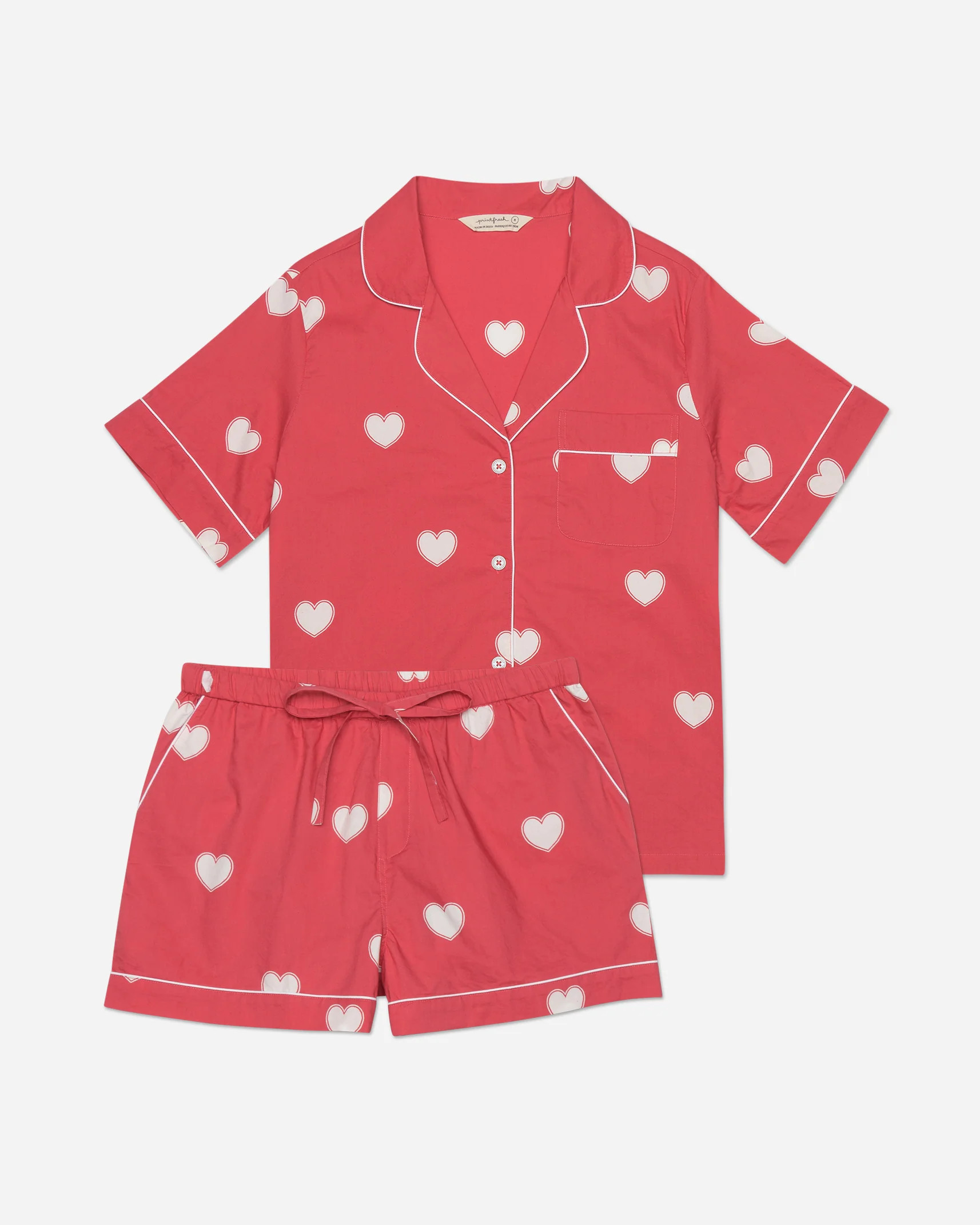 Queen of Hearts - Short Sleep Set - Roseberry | Printfresh