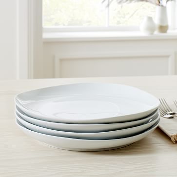 Organic Shaped Dinner Plates - White (In-Stock & Ready to Ship) | West Elm (US)