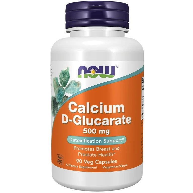 NOW Supplements, Calcium D-Glucarate 500 mg, Detoxification Support*, 90 Veg Capsules | Walmart (US)