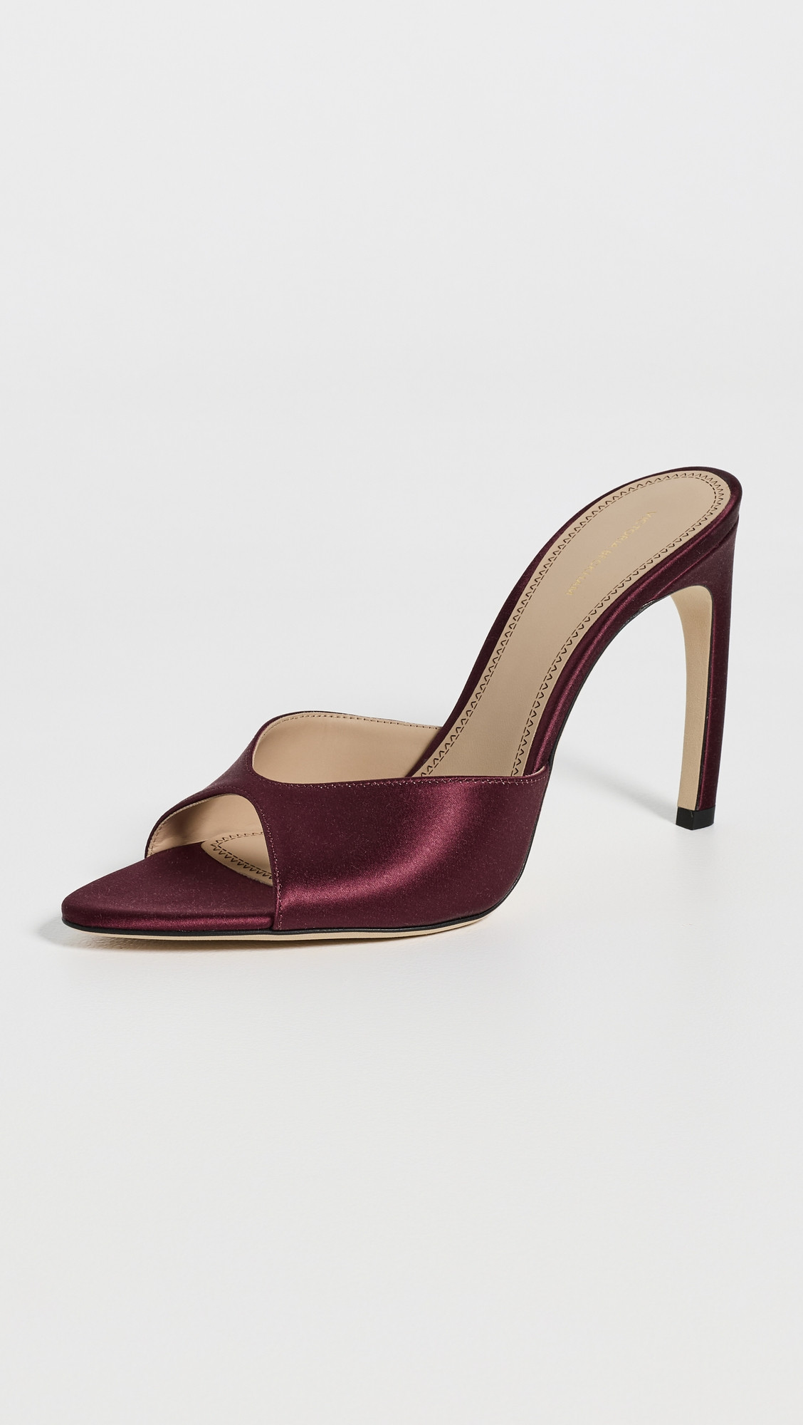 Victoria Beckham Harlow Open Toe Stiletto Mules 100 Burgundy 39 | Shopbop