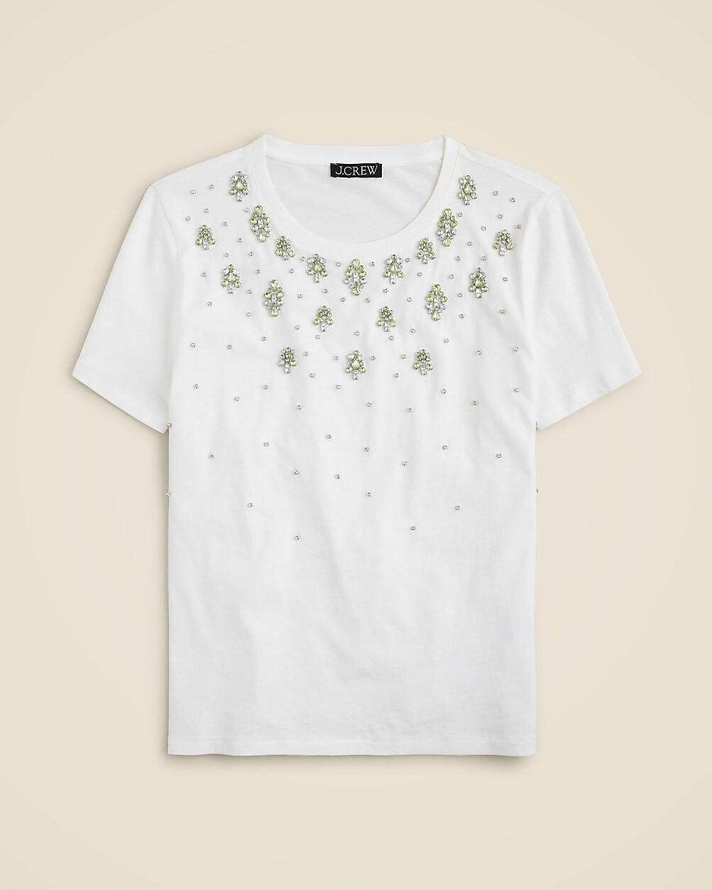 Jewel-embellished T-shirt | J. Crew US