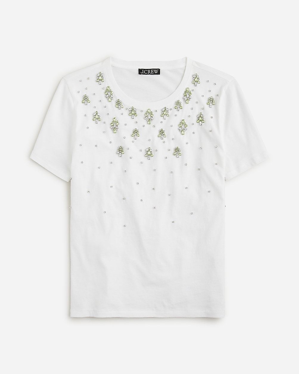 Jewel-embellished T-shirt | J.Crew US