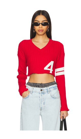 Dorthie Sweater in Red | Revolve Clothing (Global)