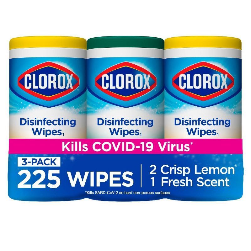 Clorox Disinfecting Wipes Value Pack Bleach Free Cleaning Wipes - 75ct Each/3pk | Target