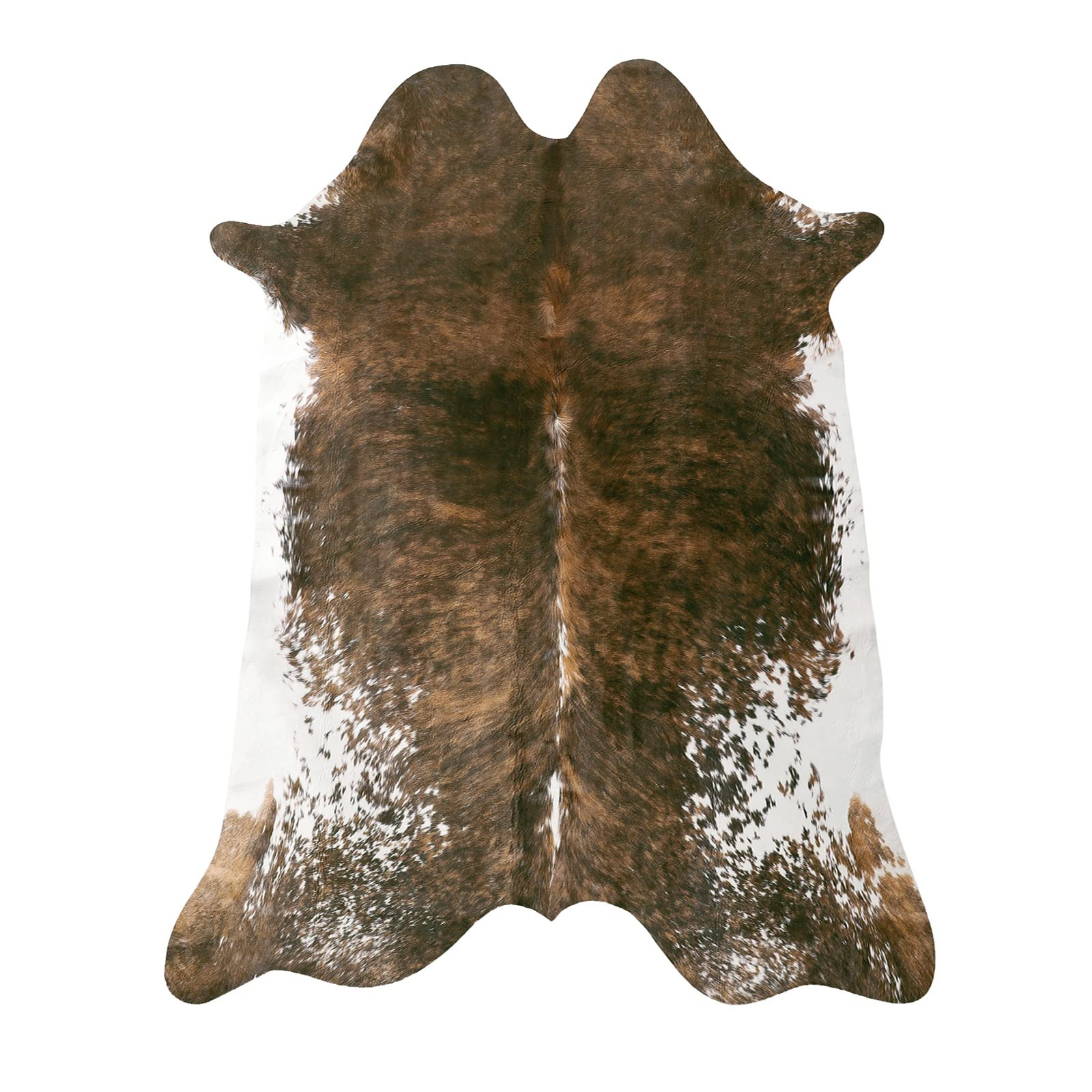Keeko Faux Cowhide Rug Cow Print Throw Rugs, 2.3x3.6 Western Living Room Entryway Rug Non-Slip Indoor Country Premium Animal Print Small Rugs for Bedroom Faux Hide Carpet Room Decor Saddle Brown | Amazon (US)