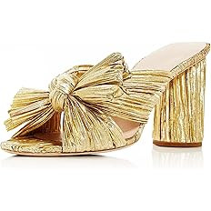MUCCCUTE Women's Bow Knot Heeled Sandals Ankle Buckle Strap Chunky Open-toe Heels Comfortable Wed... | Amazon (US)
