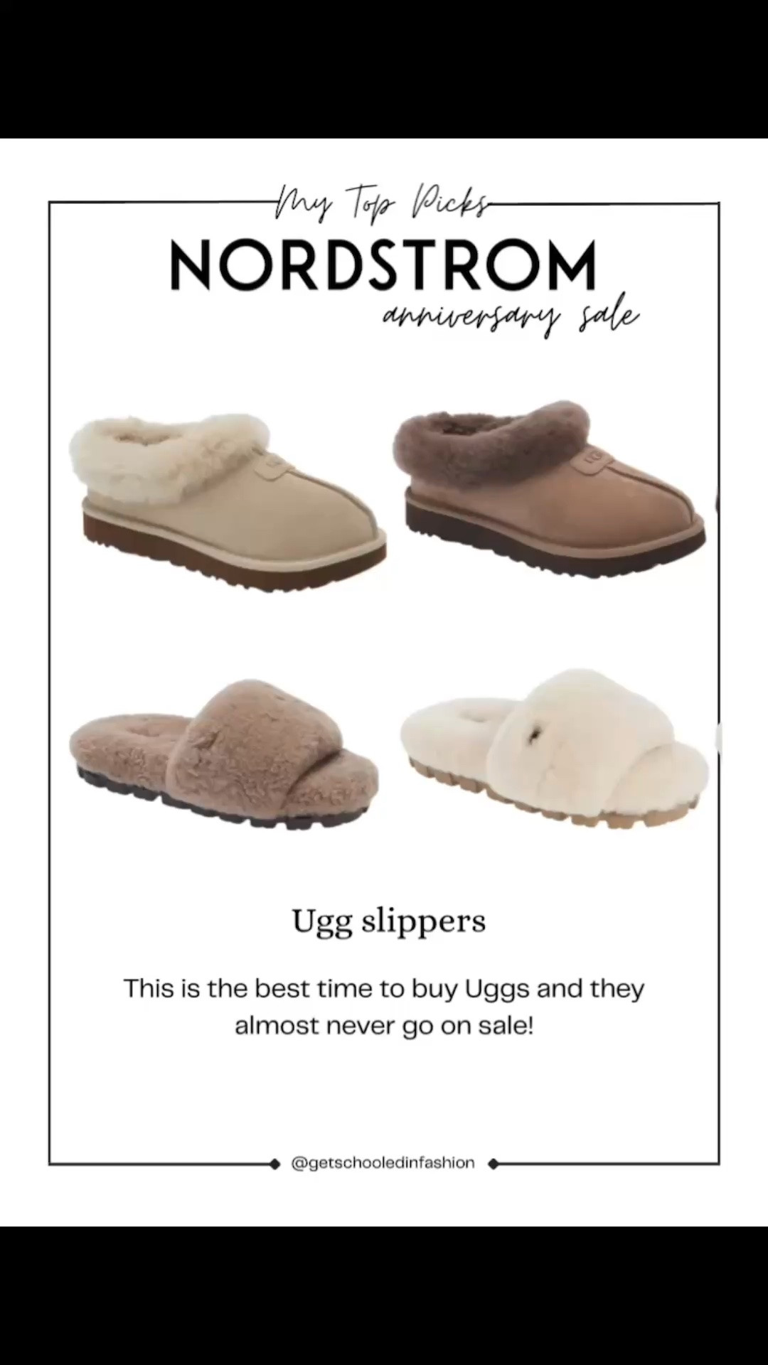 Nordstrom anniversary sale 
Ugg slippers

#LTKSaleAlert #LTKootd