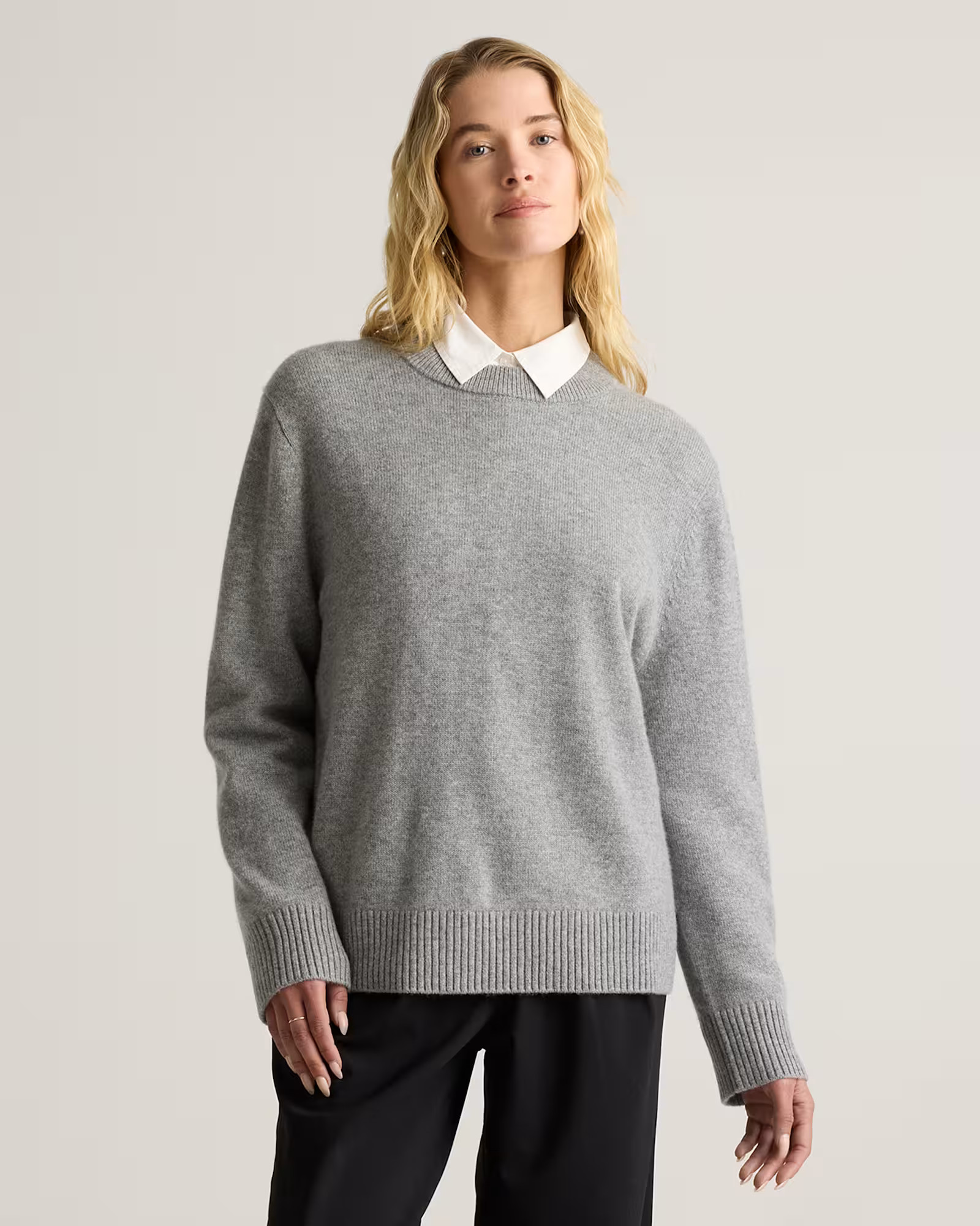 Mongolian Cashmere Oversized Crewneck Sweater | Quince