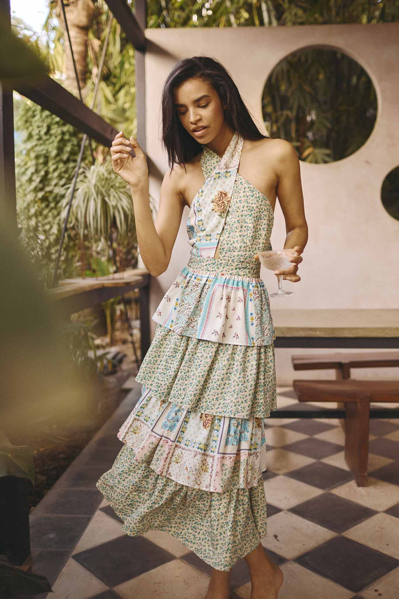 Berkley Dress | Halter Dress | Hunter Bell | Hunter Bell