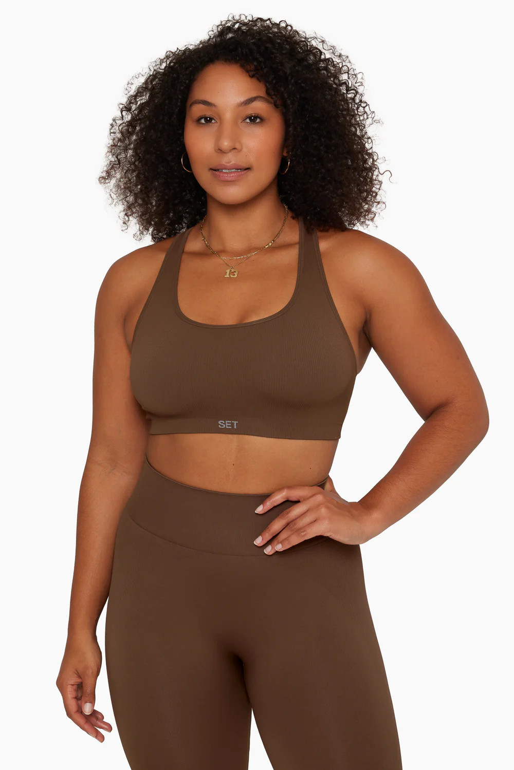 SCULPTFLEX® RACER BACK BRA - BARK | SET Active