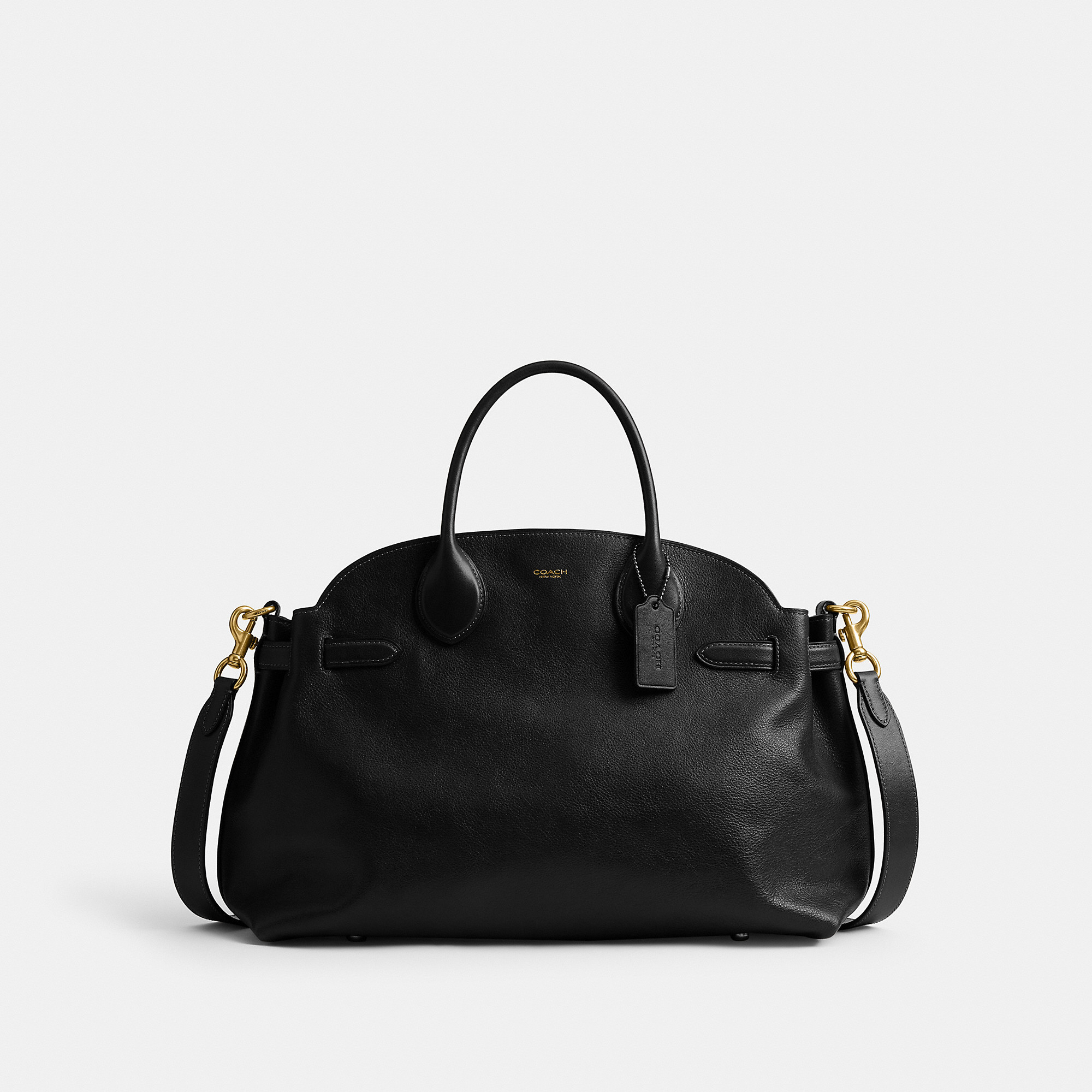 Coach Soft Empire Carryall 40 in black with brass hardware