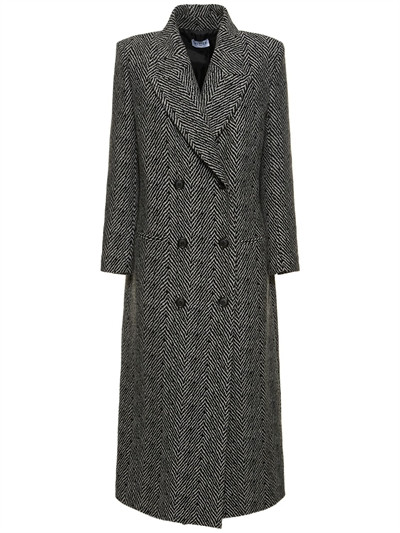 Musier Paris - Manteau long en laine mélangée ida - Noir | Luisaviaroma | Luisaviaroma