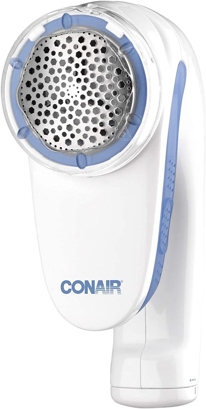 Conair Fabric Shaver and Lint Remover, Battery Operated Portable Fabric Shaver, White | Amazon (US)