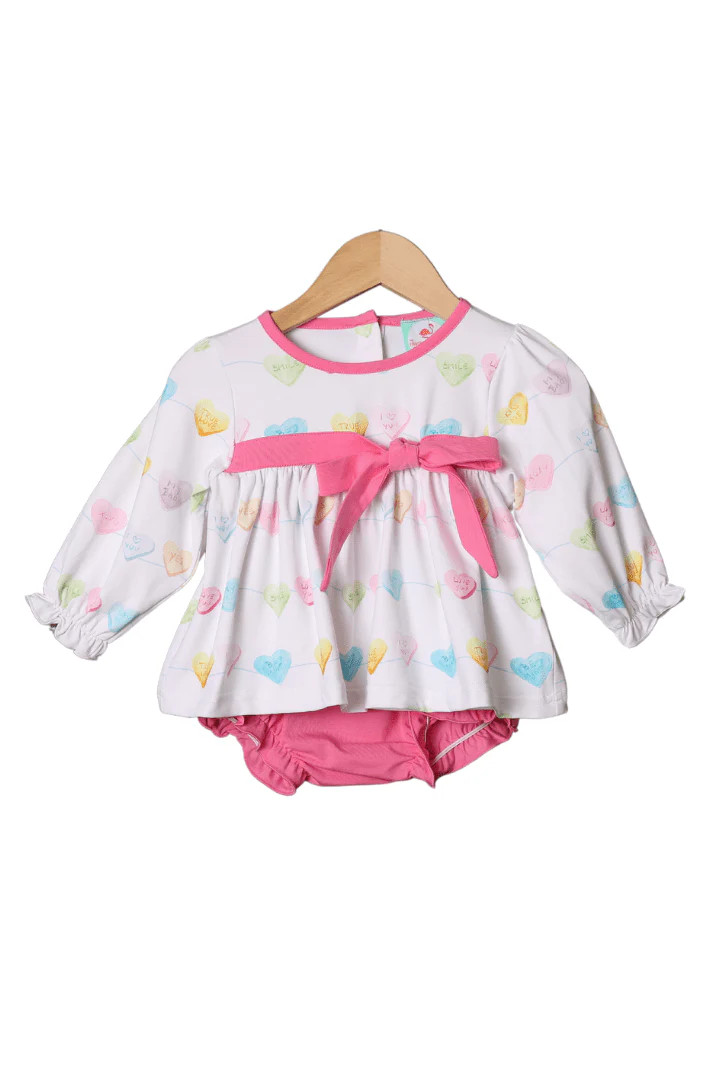 Sweetheart Knit Bloomer Set | The Smocked Flamingo