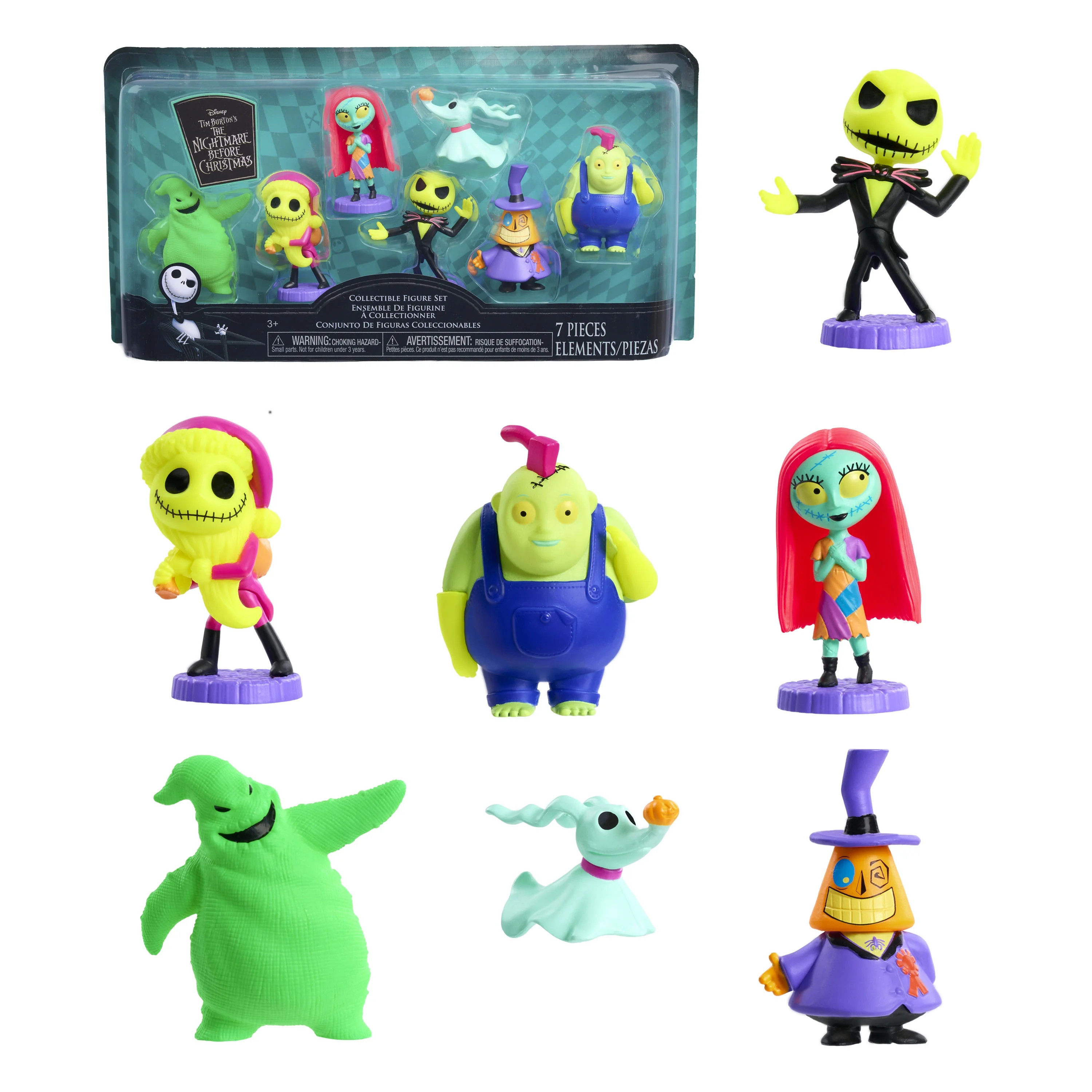 Disney Tim Burton’s The Nightmare Before Christmas Collectible Figure Set, 2.5-inch Figurines -... | Walmart (US)