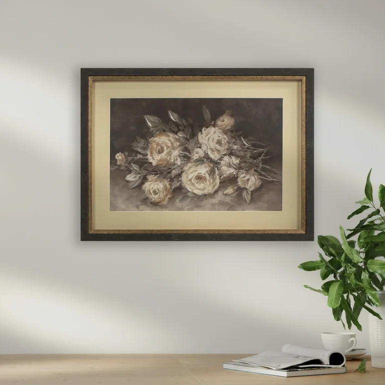 My Texas House From the Garden Framed Wall Art 24x18 | Walmart (US)