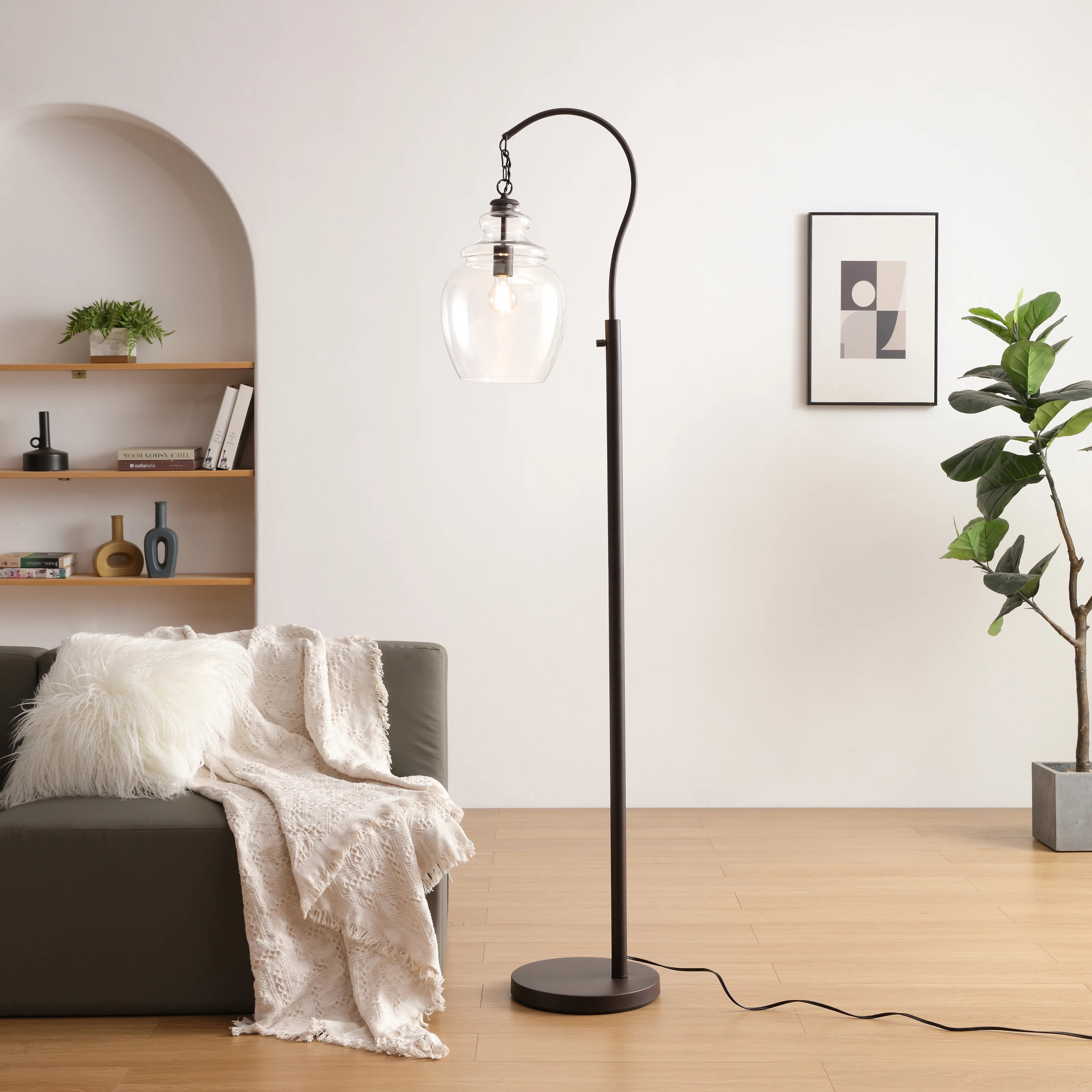 Beachcrest Home™ Archambault 70" Arched Floor Lamp & Reviews | Wayfair | Wayfair North America
