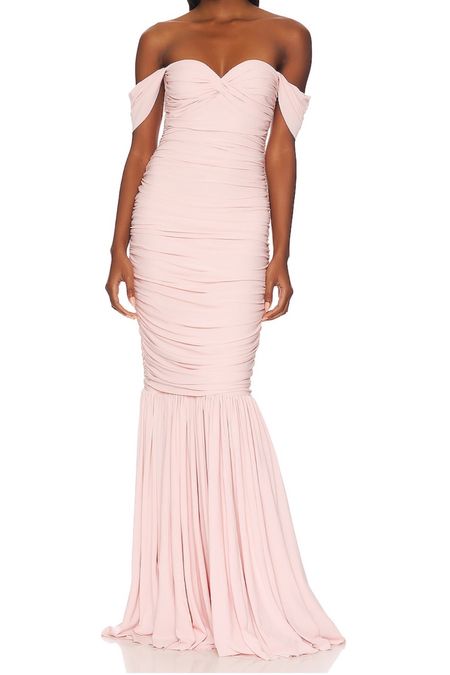 Norma Kamali pink ruched gown 

#LTKwedding #LTKstyletip #LTKtravel