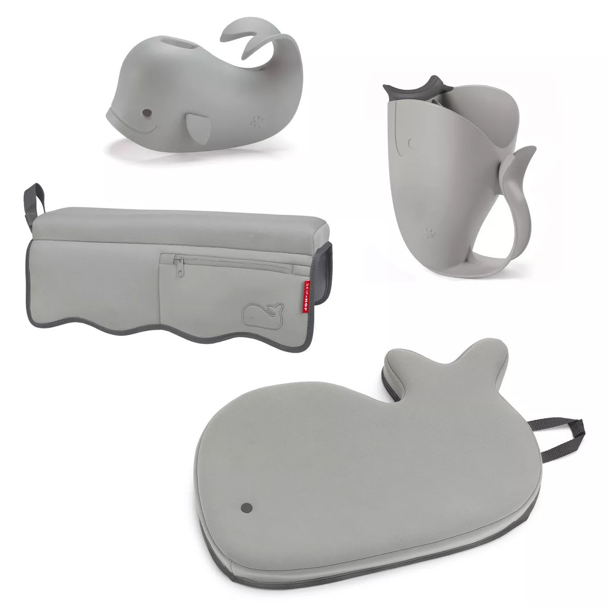 Skip Hop Moby Baby Bath Set with Four Bathtime Essentials - Gray - 4pk | Target